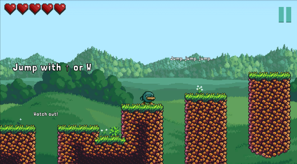 OblivionPath Screenshot - Jumping platforms